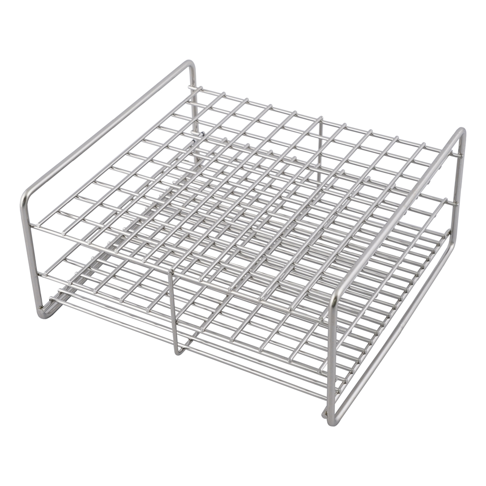 ステンレス製試験管立 φ12mm 10×10配列 SS12-100