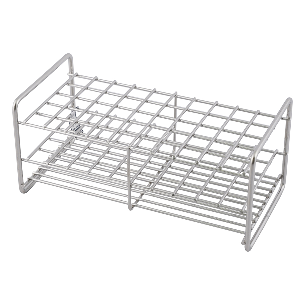 ステンレス製試験管立 φ13mm 5×10配列 SS13-50