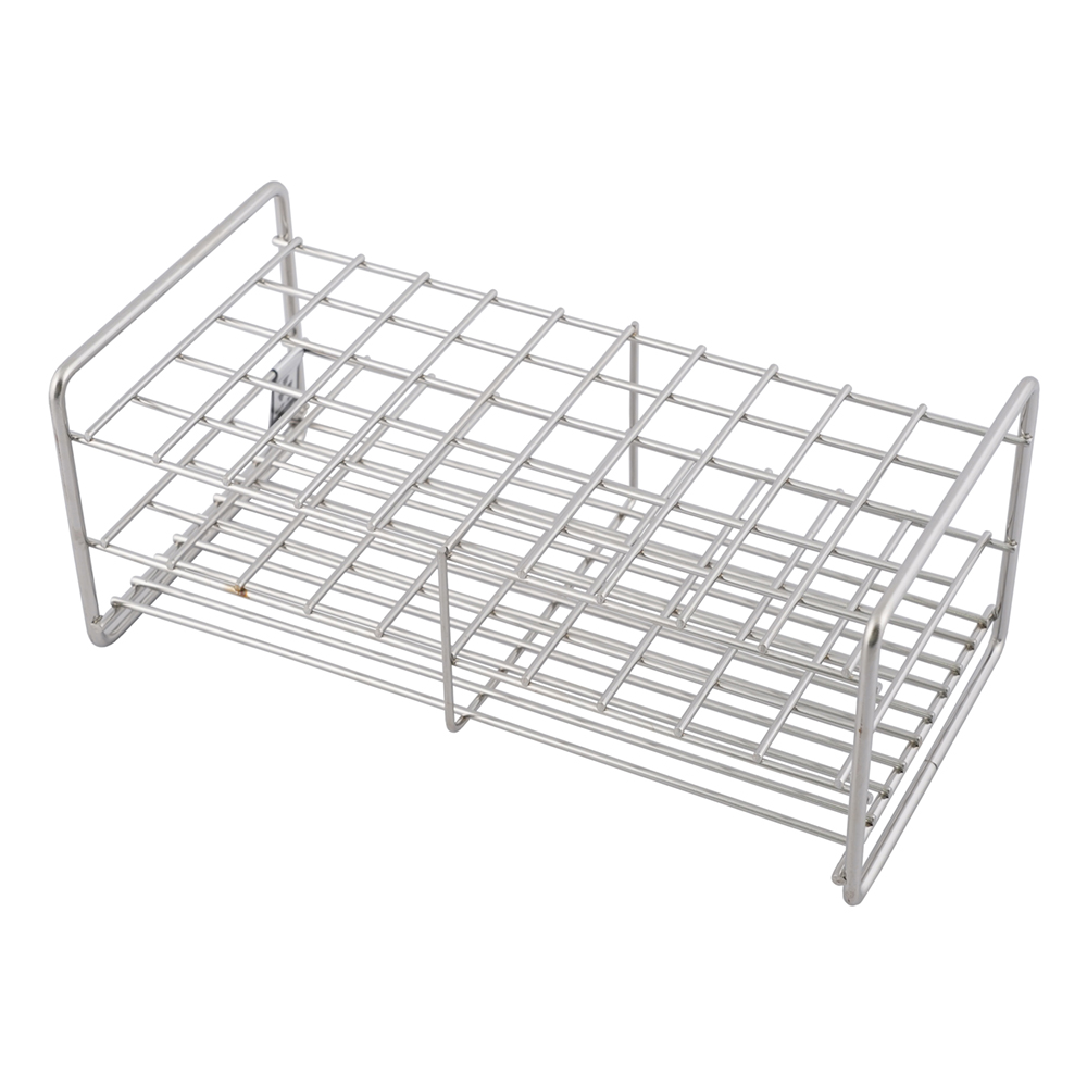 ステンレス製試験管立 φ15mm 5×10配列 SS15-50