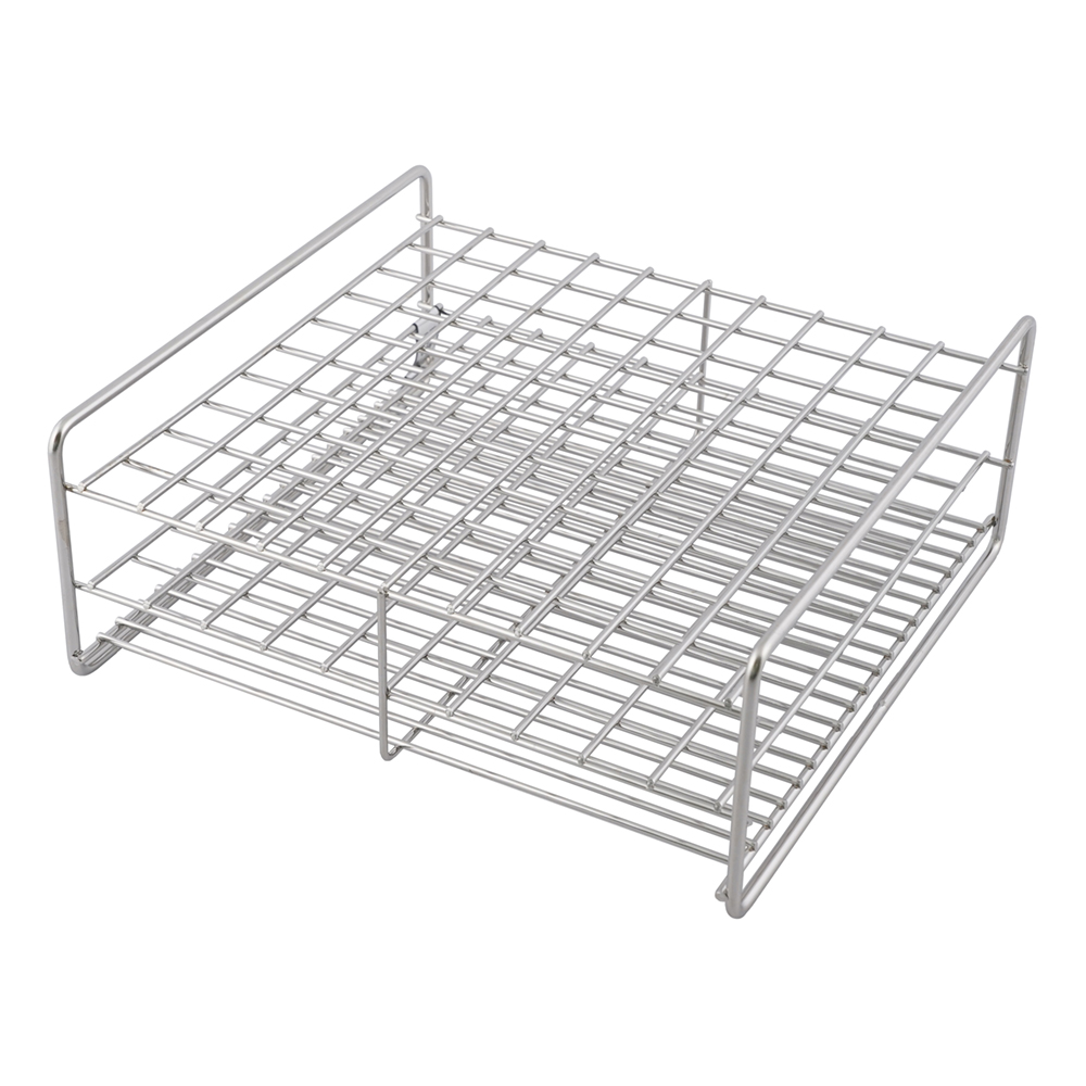 ステンレス製試験管立 φ15mm 10×10配列 SS15-100