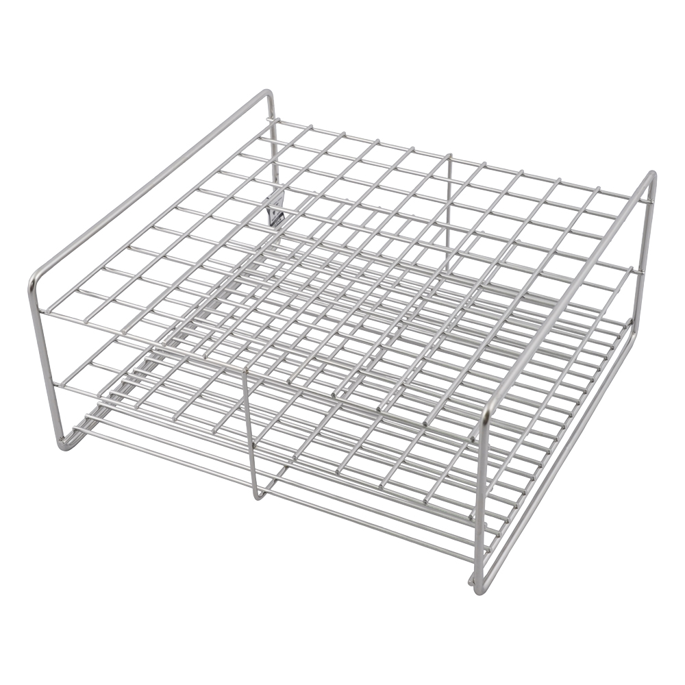 ステンレス製試験管立 φ16.5mm 10×10配列 SS16.5-100