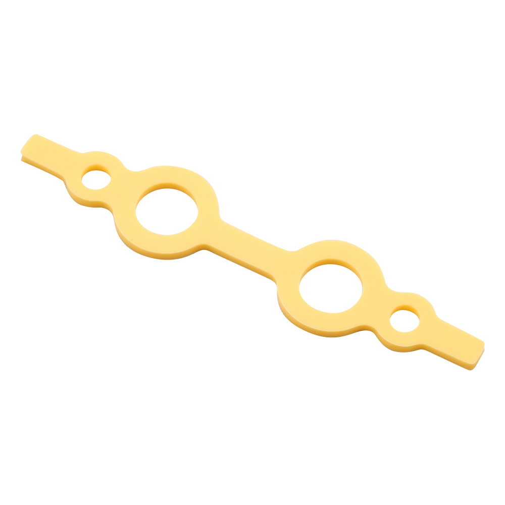 シリコンカラーバンド（メガネバンド） 小 φ3.5×φ10 イエロー 1袋（10個入）