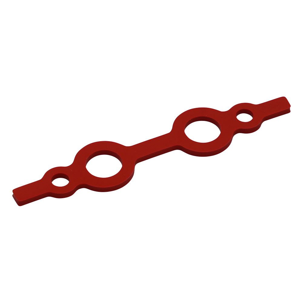 シリコンカラーバンド（メガネバンド） 小 φ3.5×φ10 レッド 1袋（10個入）