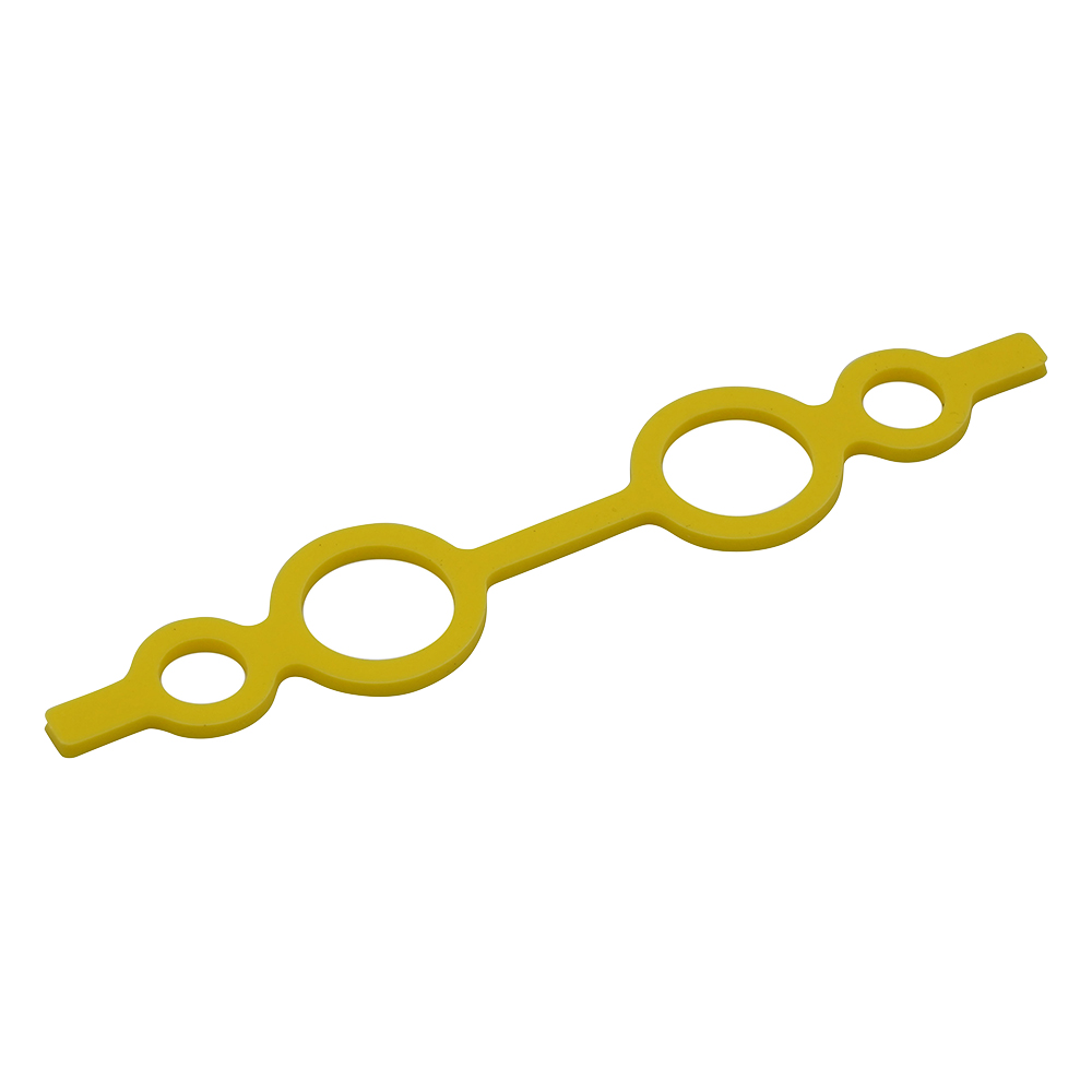 シリコンカラーバンド（メガネバンド） 大 φ8×φ15 イエロー 1袋（10個入）