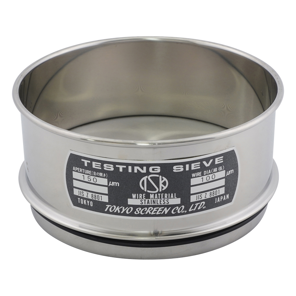 SUS試験用ふるい φ150×60 目開き150μm JTS-150-60-41