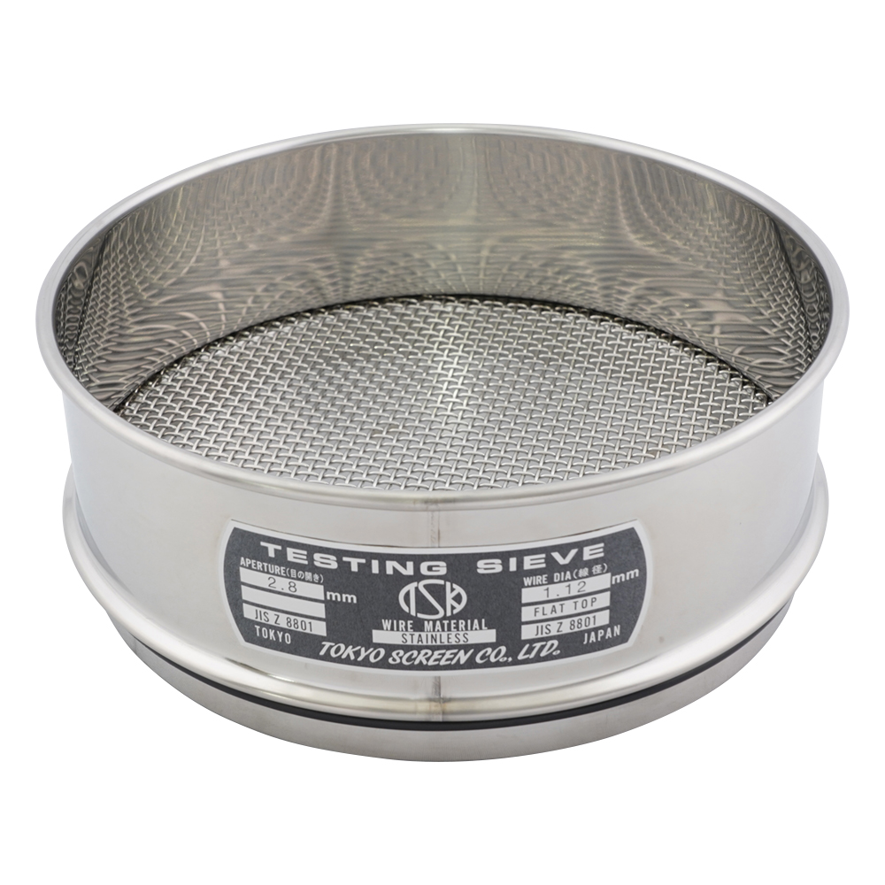 SUS試験用ふるい φ200×60 目開き2.8mm JTS-200-60-23