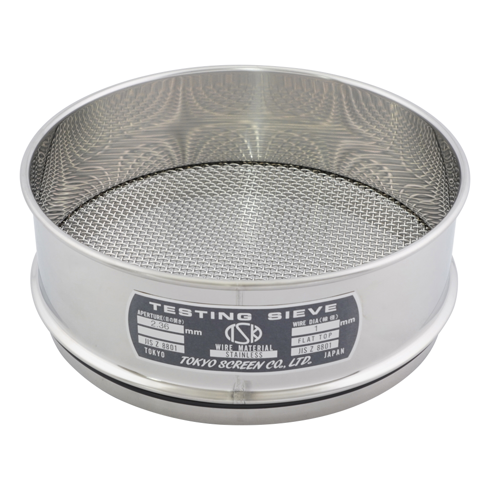 SUS試験用ふるい φ200×60 目開き2.36mm JTS-200-60-24