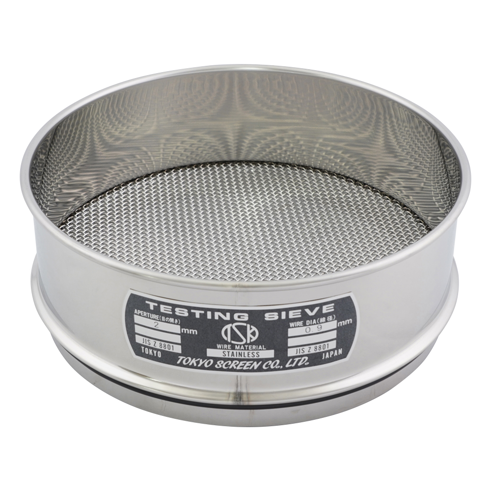 SUS試験用ふるい φ200×60 目開き2.0mm JTS-200-60-25