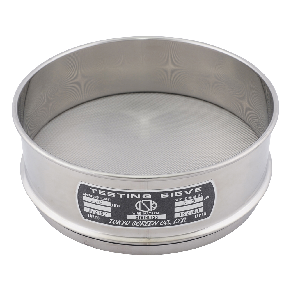 SUS試験用ふるい φ200×60 目開き500μm JTS-200-60-33