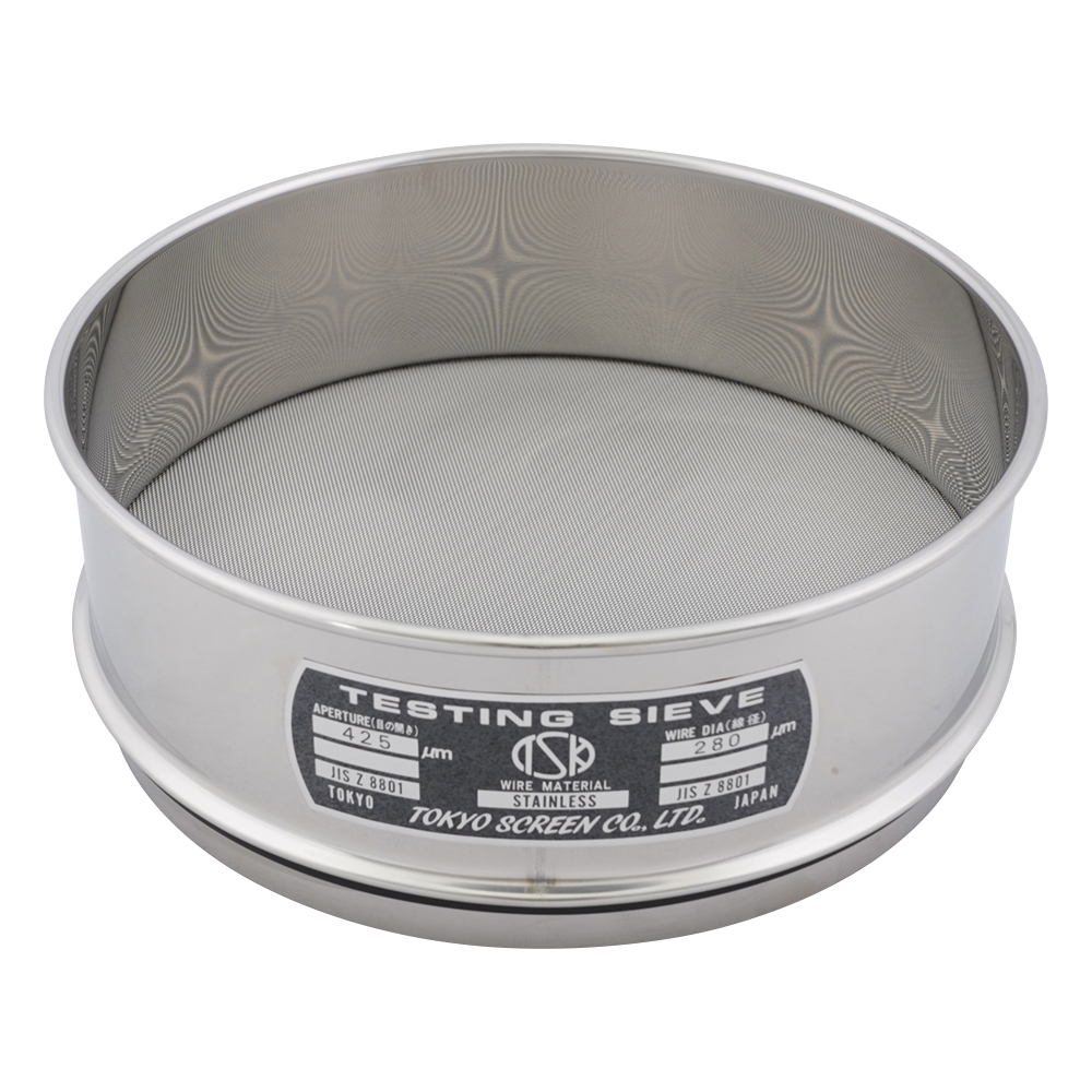 SUS試験用ふるい φ200×60 目開き425μm JTS-200-60-34