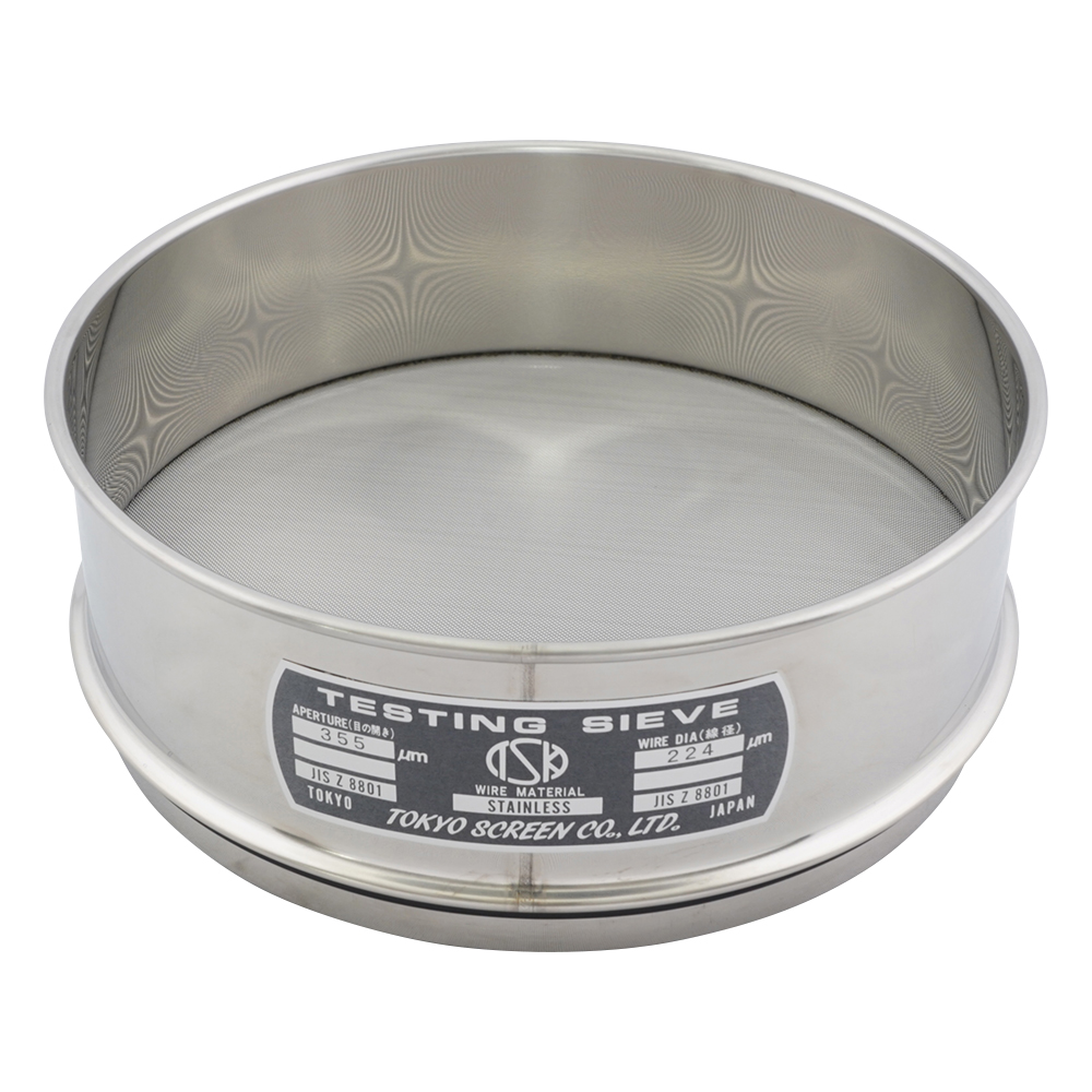 SUS試験用ふるい φ200×60 目開き355μm JTS-200-60-35