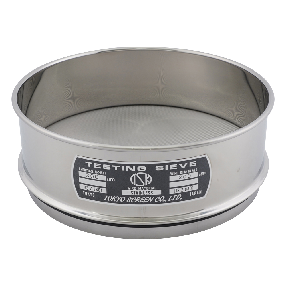 SUS試験用ふるい φ200×60 目開き300μm JTS-200-60-36