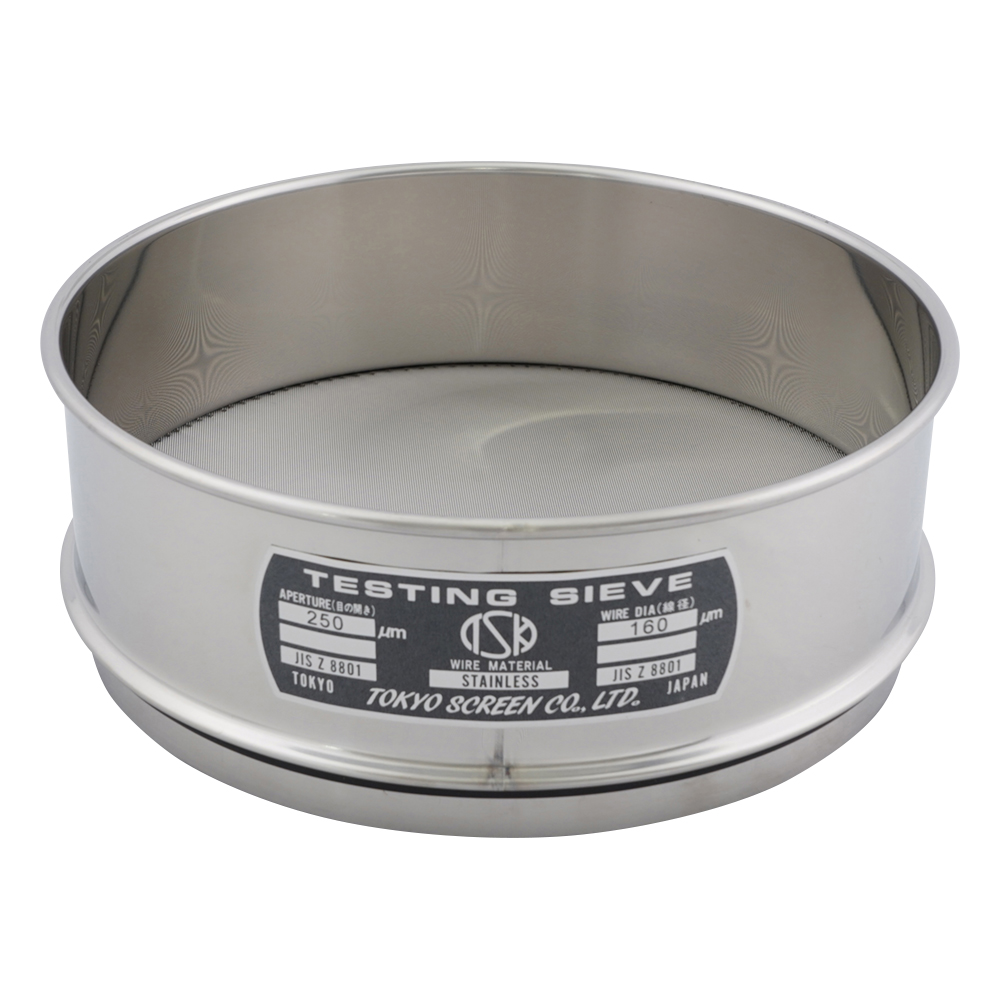 SUS試験用ふるい φ200×60 目開き250μm JTS-200-60-37
