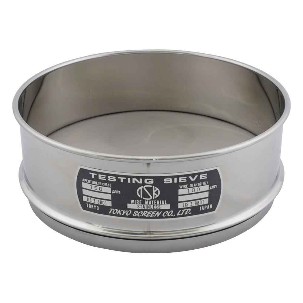 SUS試験用ふるい φ200×60 目開き150μm JTS-200-60-41