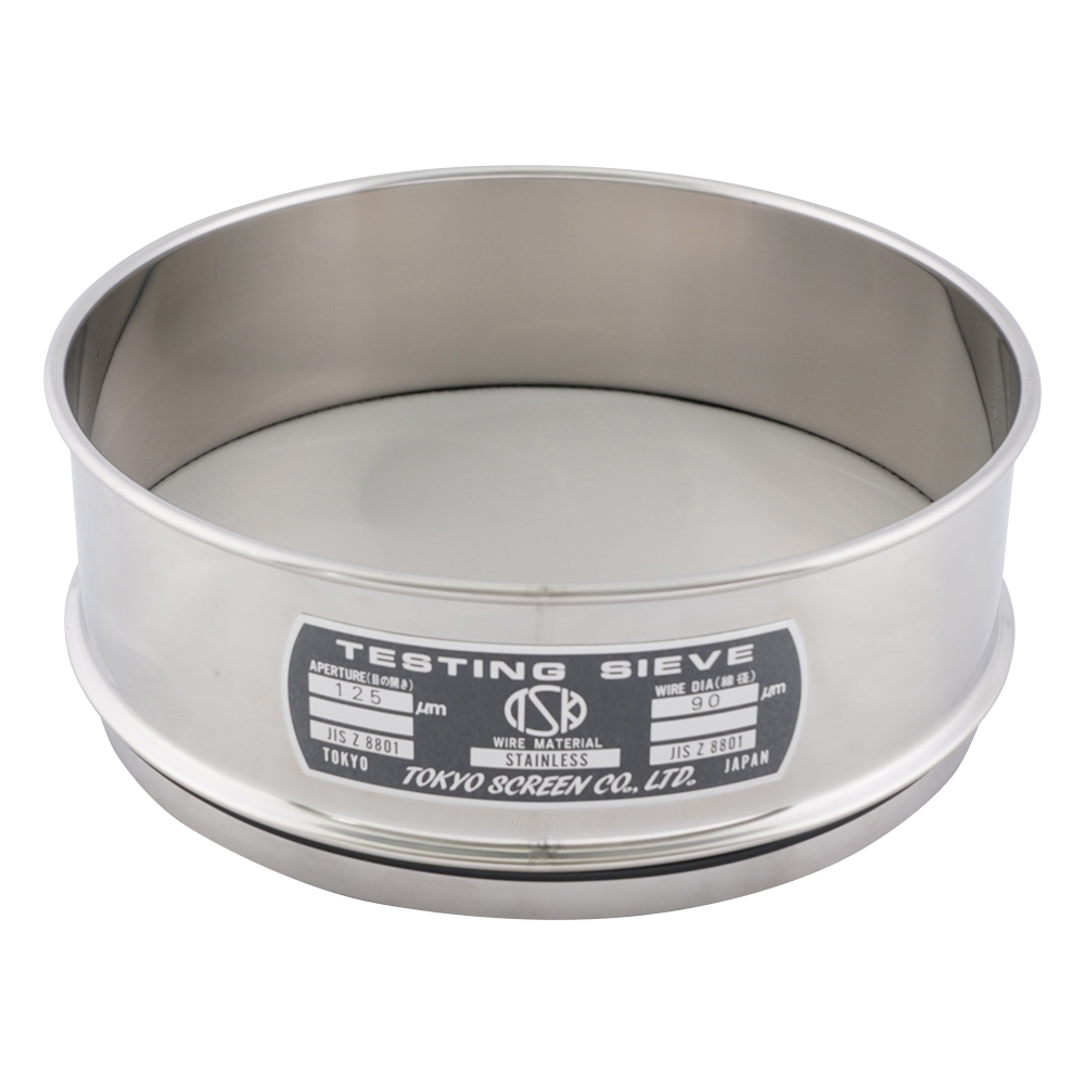 SUS試験用ふるい φ200×60 目開き125μm JTS-200-60-42