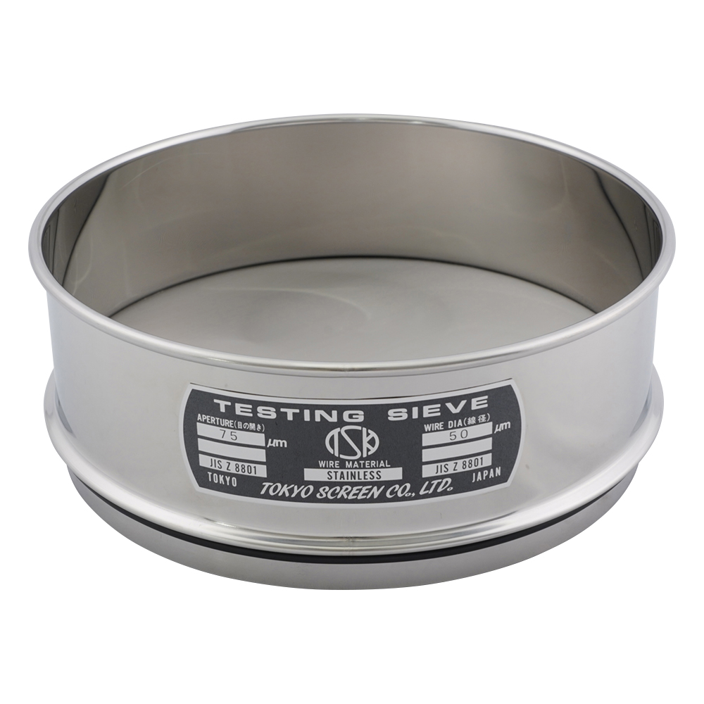 SUS試験用ふるい φ200×60 目開き75μm JTS-200-60-46