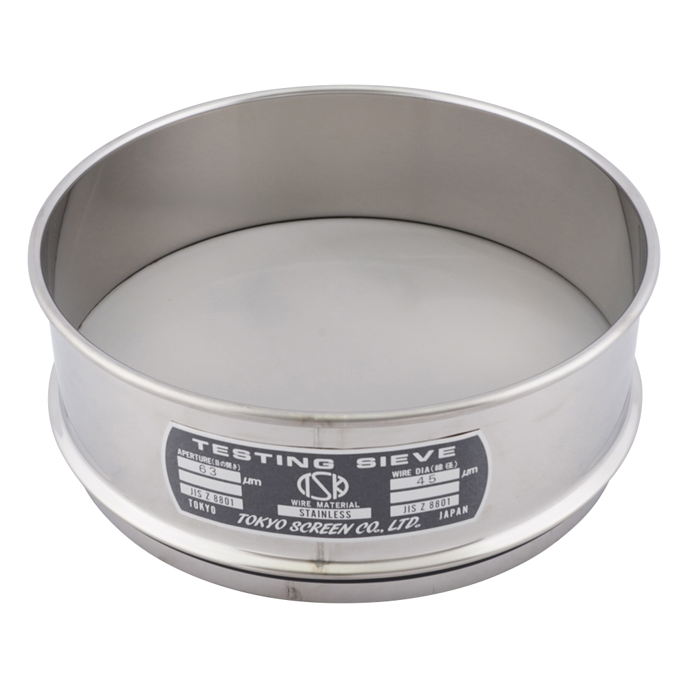SUS試験用ふるい φ200×60 目開き63μm JTS-200-60-47