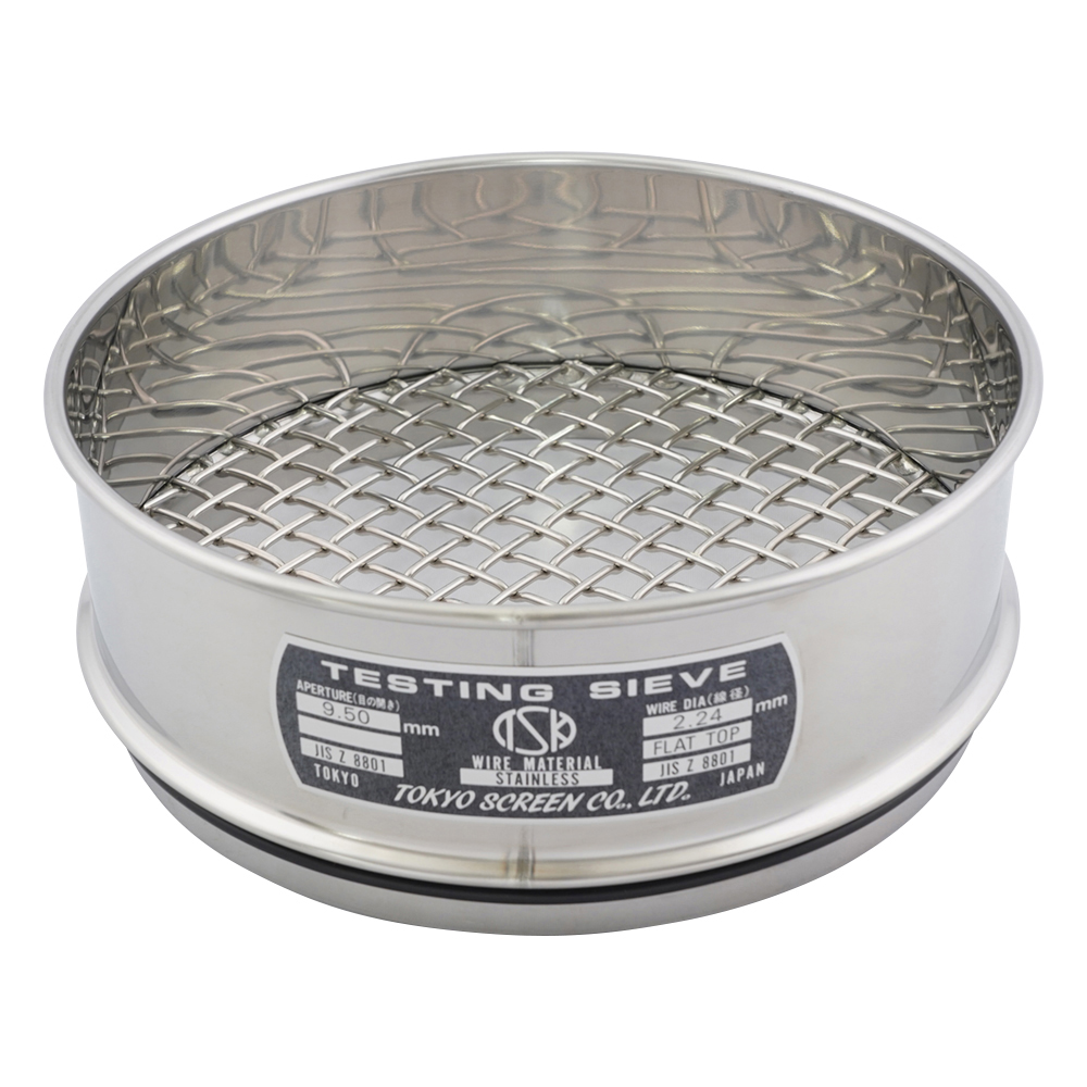 SUS試験用ふるい φ200×60 目開き9.5mm JTS-200-60-16