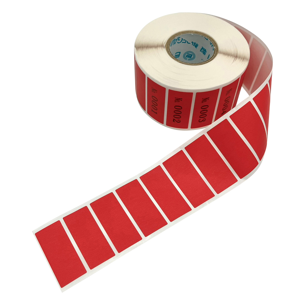 ナンバー連続ラベル 赤 TNR5