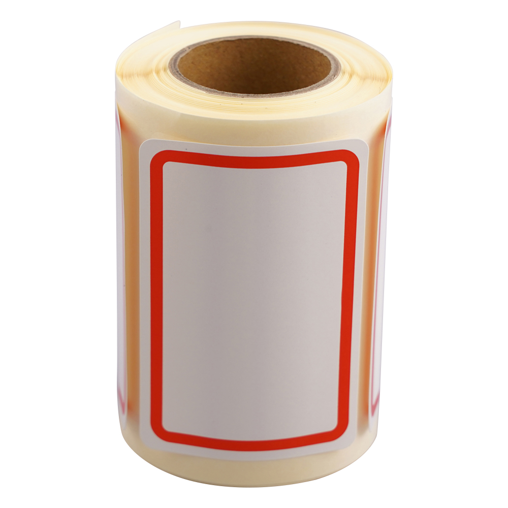 ボーダーラベル 40×60mm 赤 125枚入 RB-2
