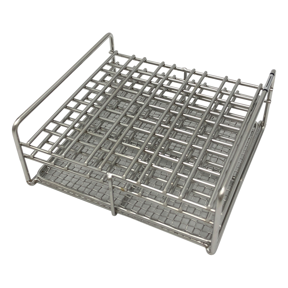 サンプルチューブ立て（ステンレス製） 5本×5列収納可 SS10-25M