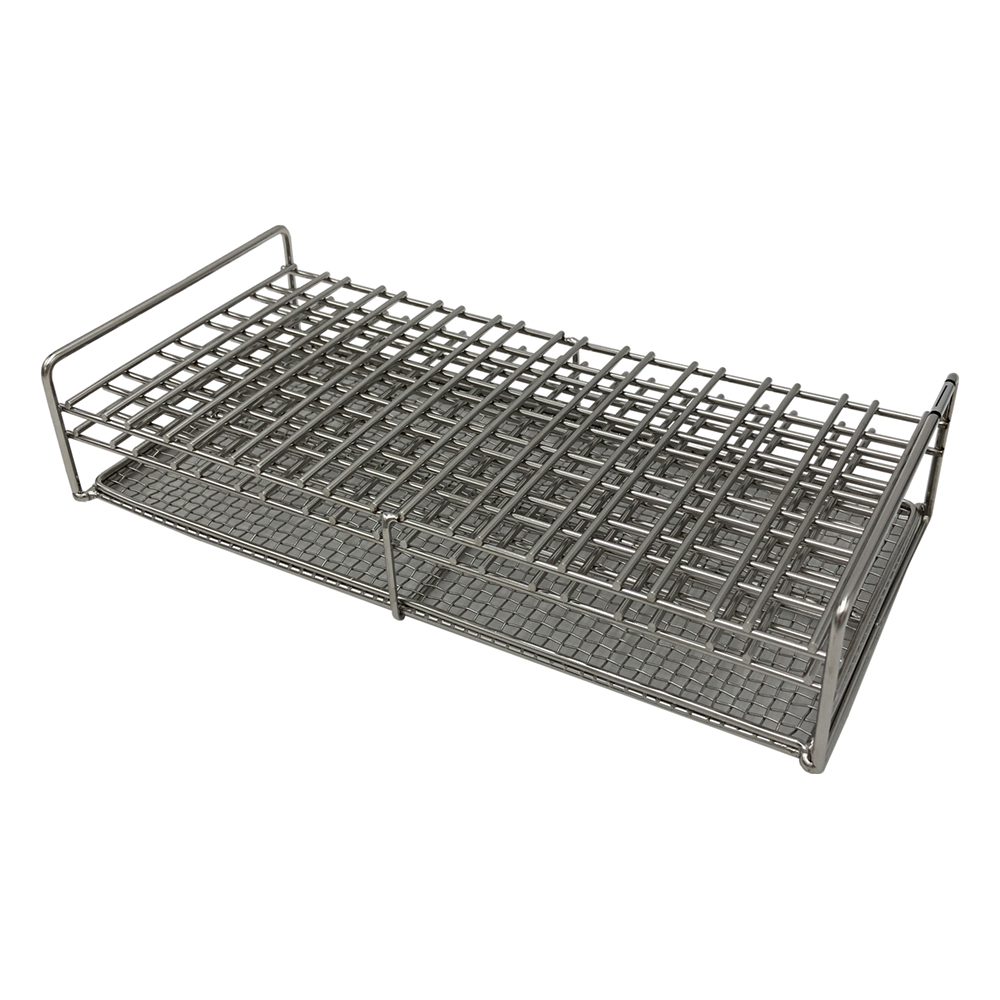 サンプルチューブ立て（ステンレス製） 5本×10列収納可 SS10-50M