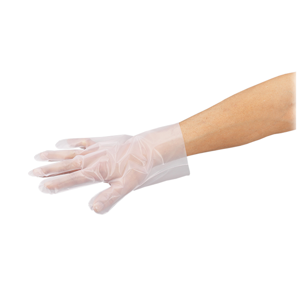 サニメント手袋（PE厚手タイプ） エンボス付 L 100枚入