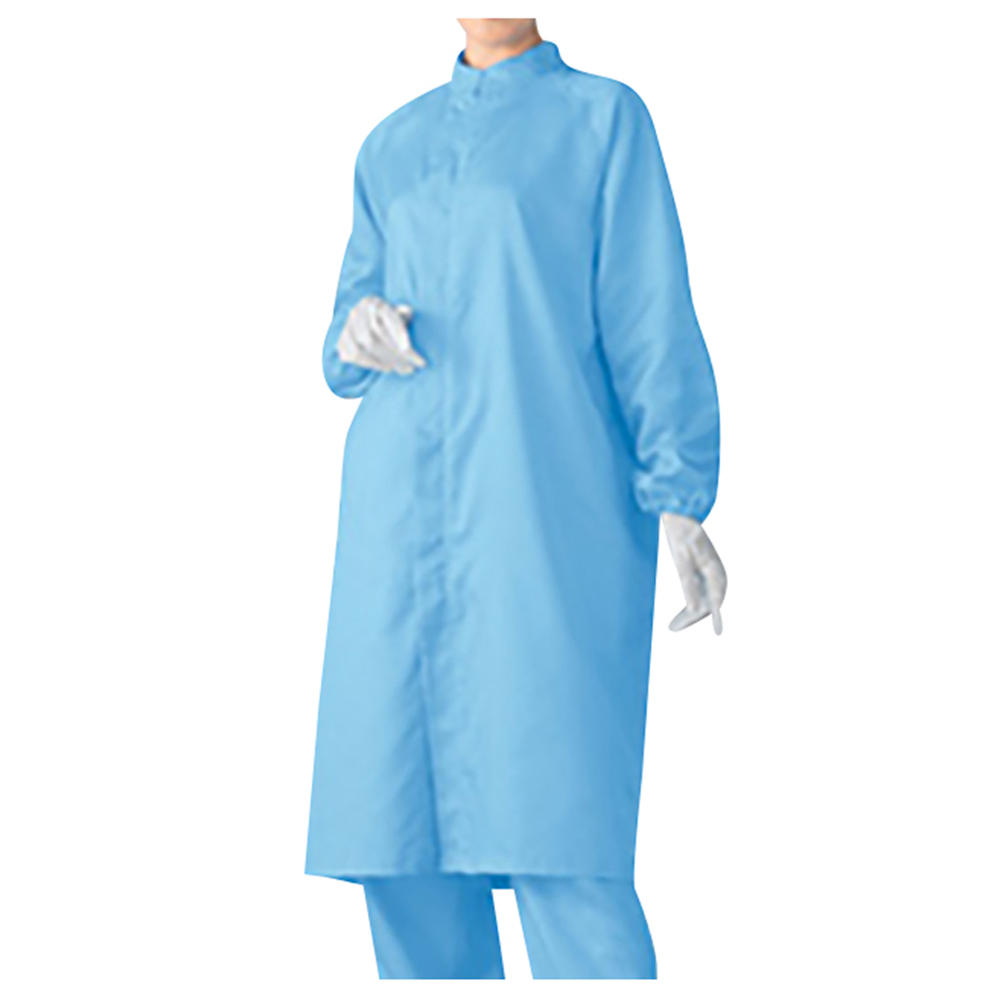 無塵衣AS207C（男女兼用コート） ブルー 3L AS207C 3L