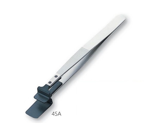 ファイバーチップピンセット ウェハー用 幅広 PEEK 4SA
