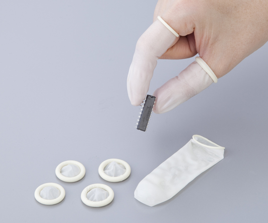 静電防止指サック千個白 L ロールタイプ