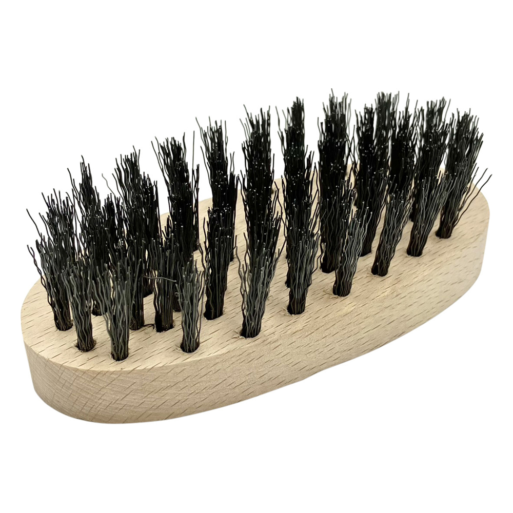 ワイヤーブラシ（スタンダード型） φ0.3×25mm 黒波 小判 6行