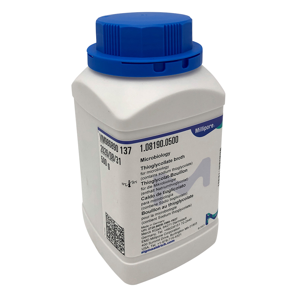 粉末培地 （チオグリコレイトブイヨン（チオグリコール酸培地2）） 500g 1.08190.0500