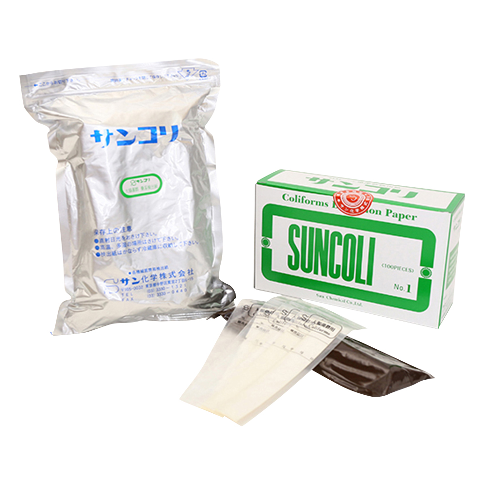 サンコリ簡易菌検出紙 （大腸菌群用）1箱（100枚入） 00001
