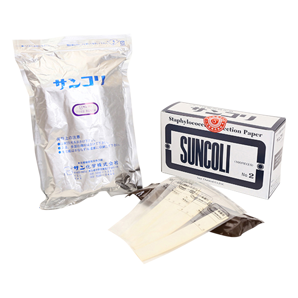 サンコリ簡易菌検出紙 （ブドウ球菌用）1箱（100枚入） 00002