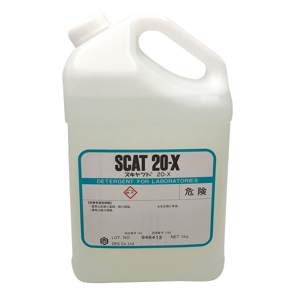 液体洗浄剤 スキャット（R） アルカリ性 5kg 20X