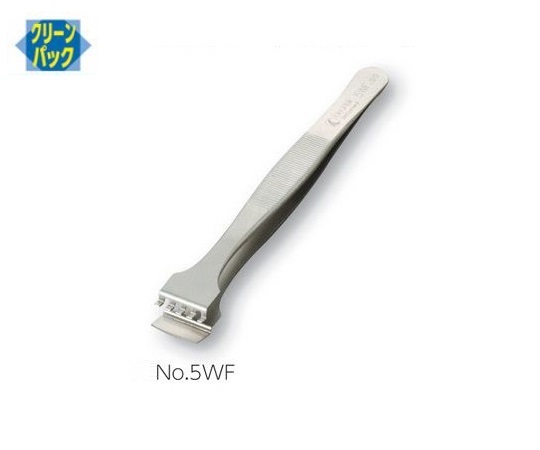 フラットピンセット 幅広 特殊鋼 No.5WF