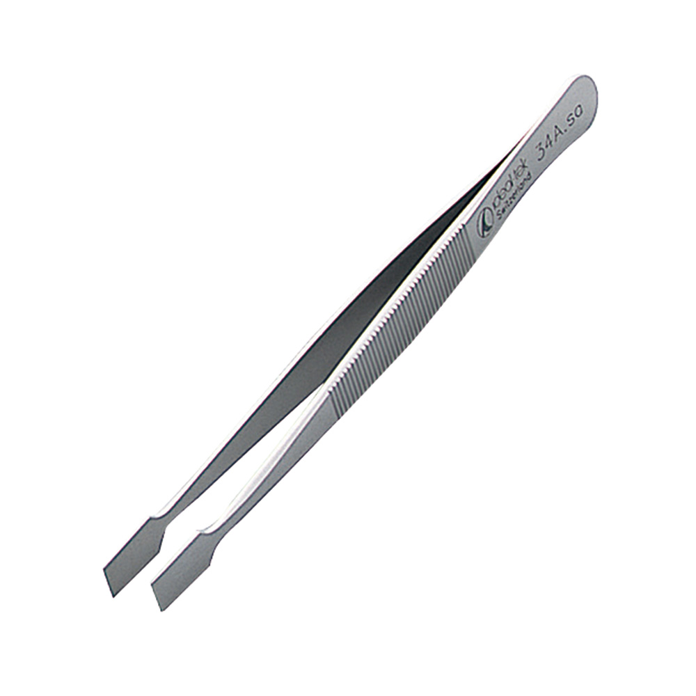 フラットピンセット（表面洗浄済） 120mm No.34A