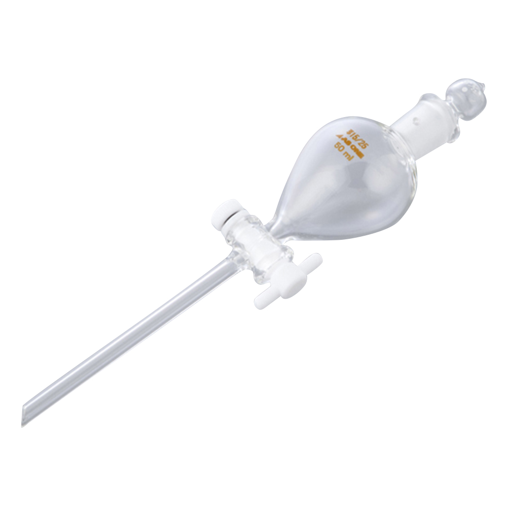 丸型分液ロート テフロン（R）プラグ付 50mL