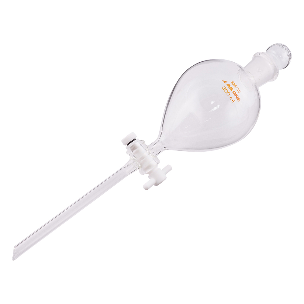 丸型分液ロート テフロン（R）プラグ付 300mL