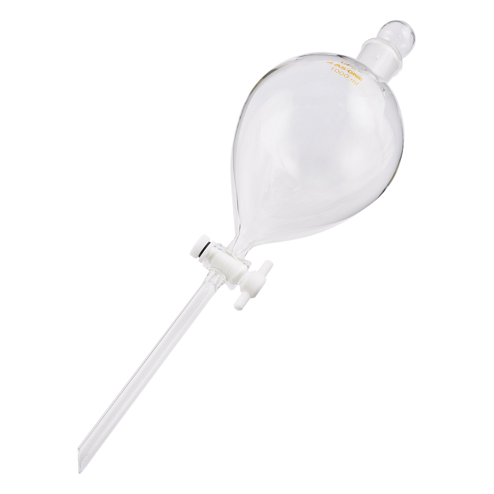 丸型分液ロート テフロン（R）プラグ付 1000mL