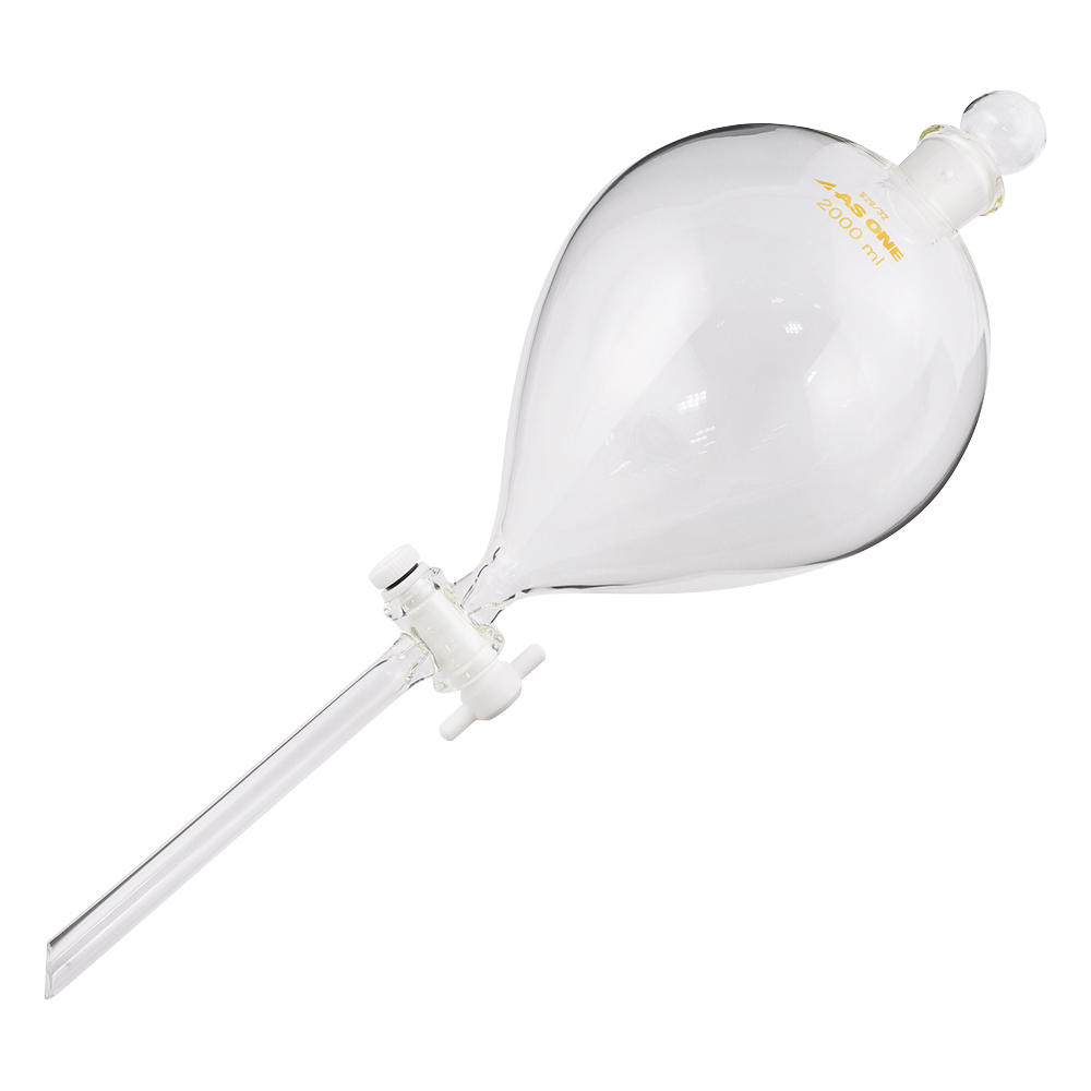 丸型分液ロート テフロン（R）プラグ付 2000mL