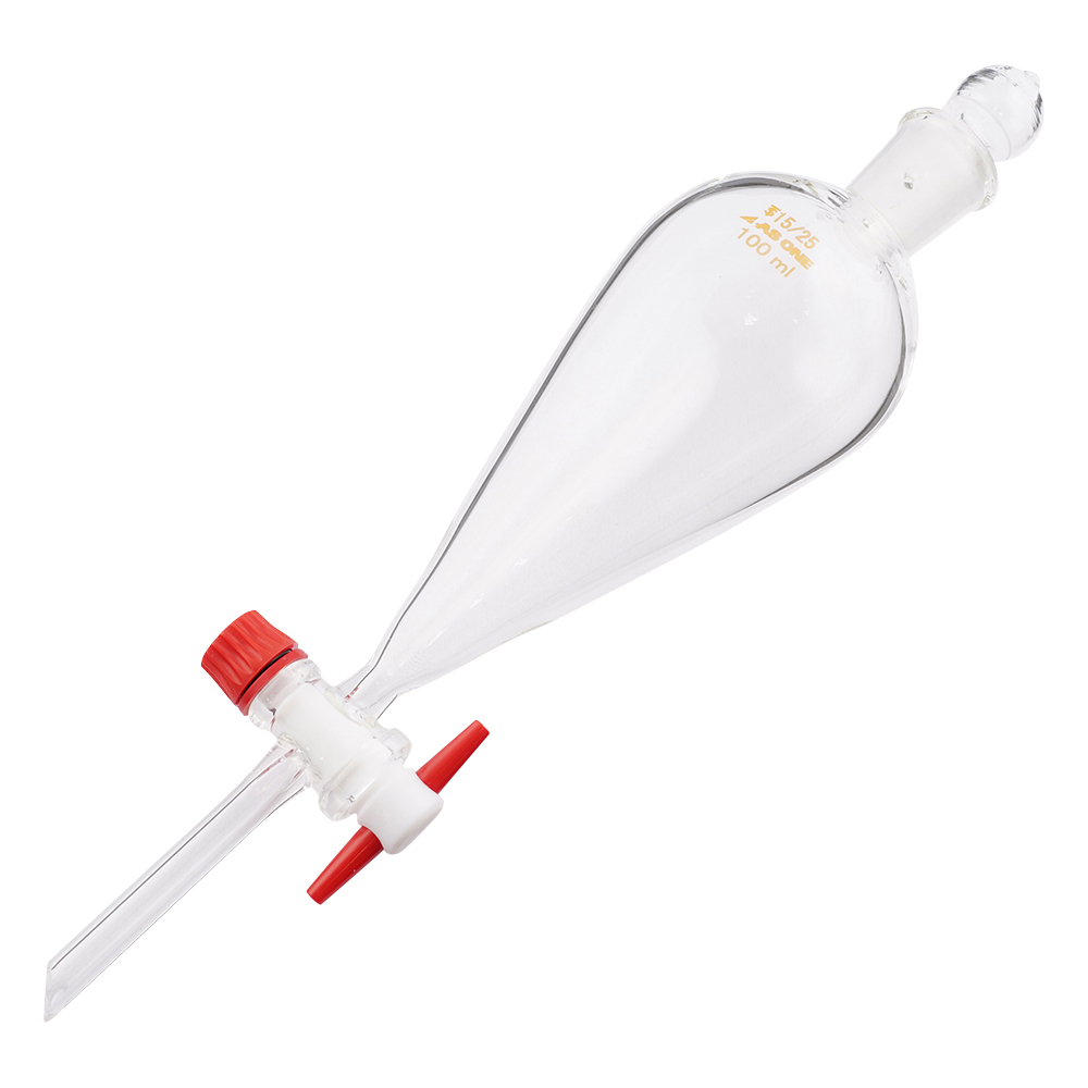 スキーブ型分液ロート テフロン（R）プラグ付 100mL