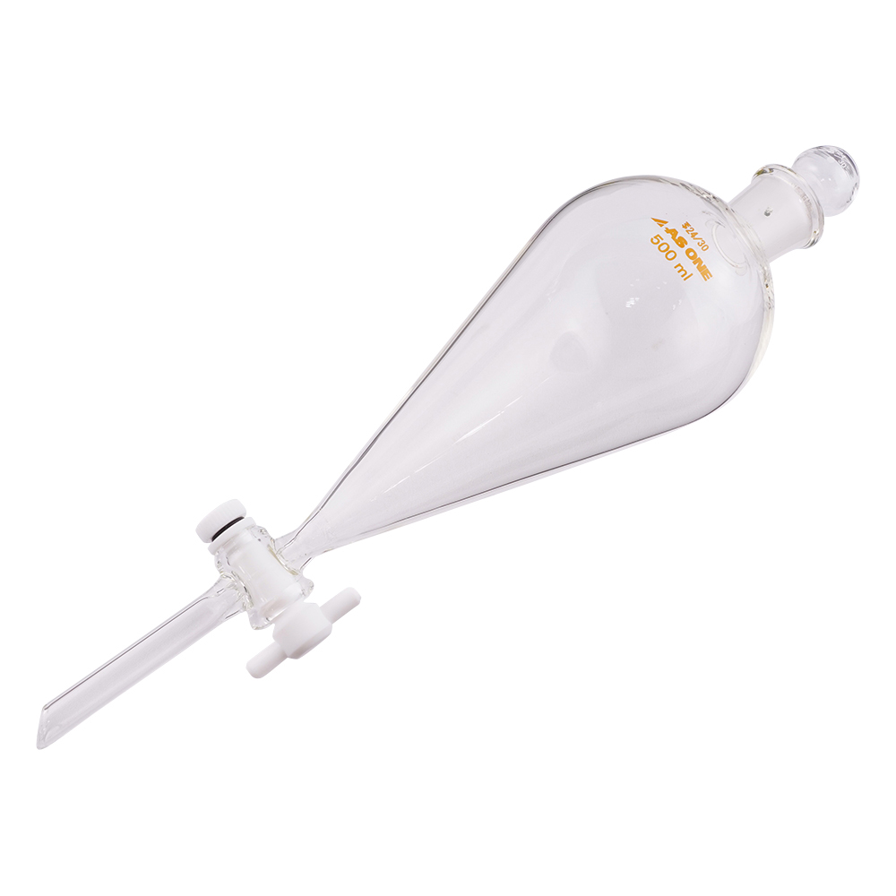 スキーブ型分液ロート テフロン（R）プラグ付 500mL