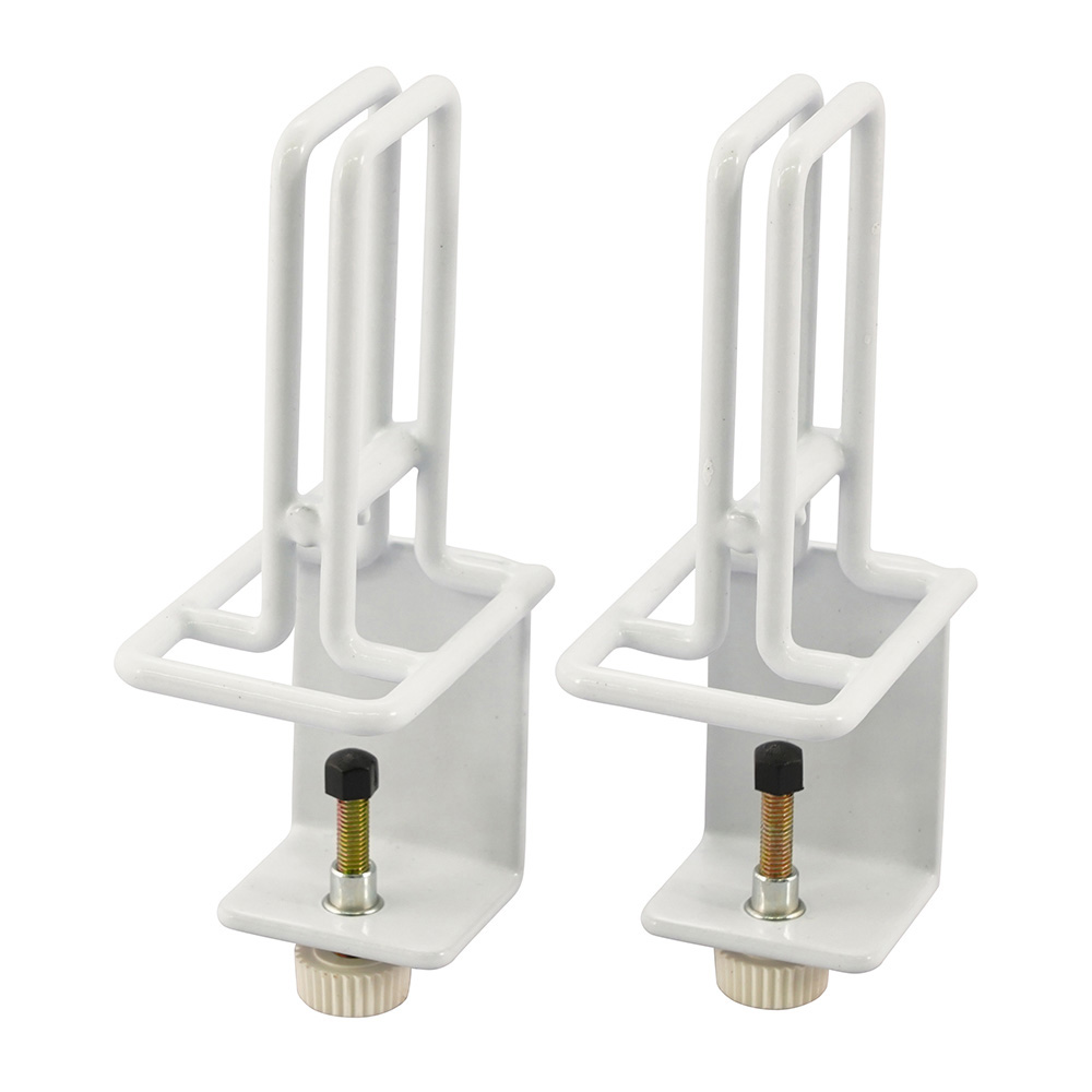 飛沫防止パーテーション用 クランプ型ホルダー タテ 1セット（2個入）