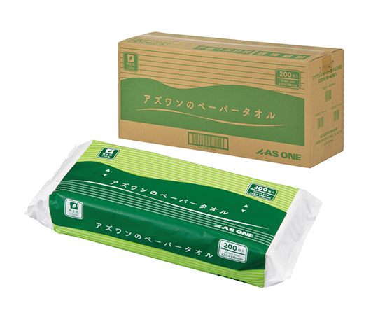 アズワンのペーパータオル（小判）1ケース（200枚×48袋入） 1CS