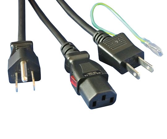 抜け防止電源ケーブル アース棒付3ピン 1.8m COD-WS001002A-3