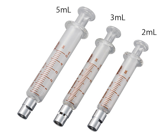 LORガラスシリンジ ロック 5mL EOG滅菌済（個包装） 5本入 23051