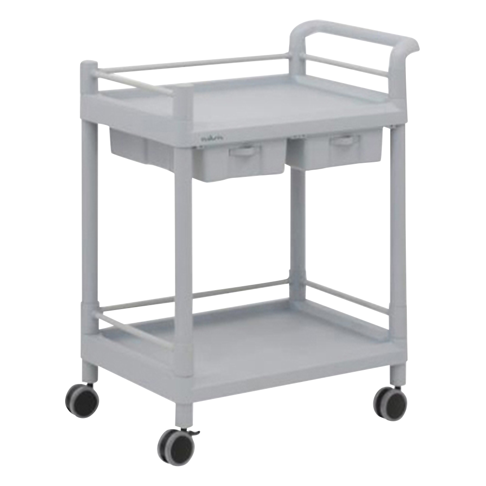 モバイルストレージカート(引出し付) 2段(枠付) 705×444×860 MSO21K