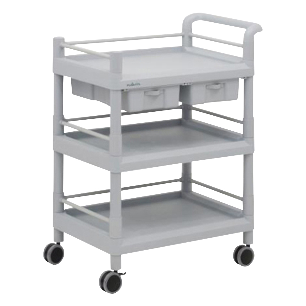 モバイルストレージカート(引出し付) 3段(枠付) 705×444×885 MSO21J