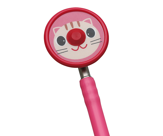 ゼラメド聴診器 コスモリット（ダブルタイプ） 小児用 ピンク ネコ柄 S3